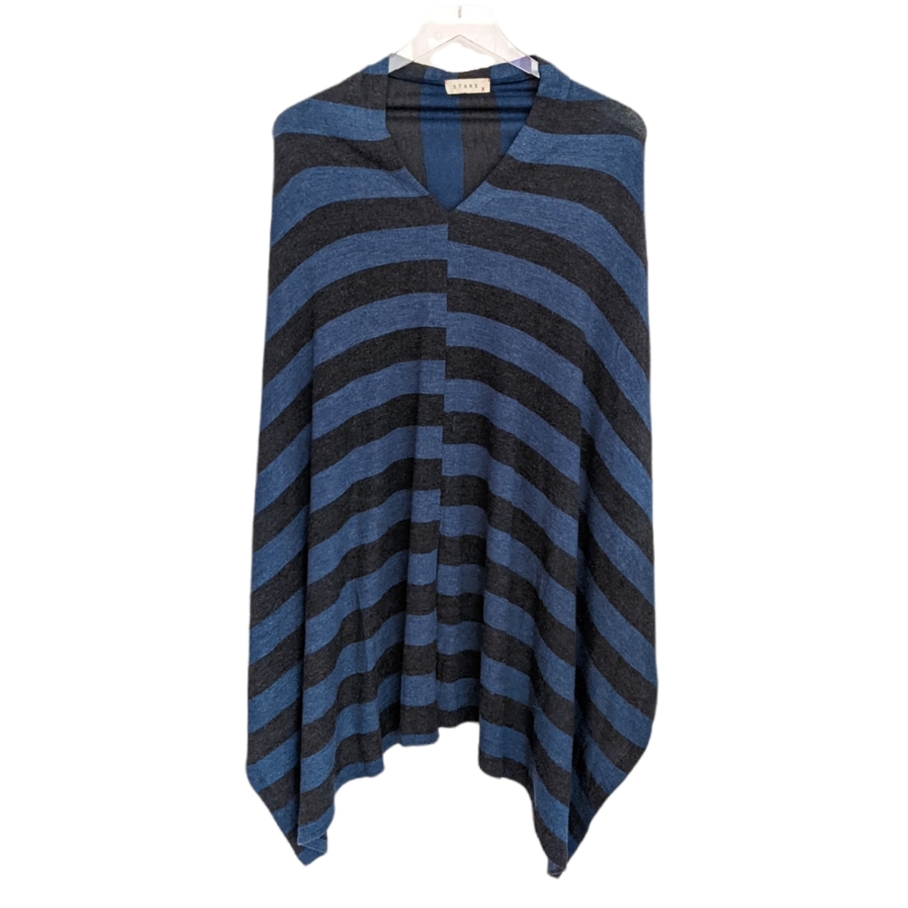 Stark X Striped Poncho